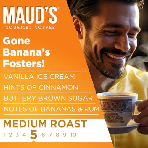 Image of Maud's Banana Flavored Coffee Pods, 50ct, Medium Roast