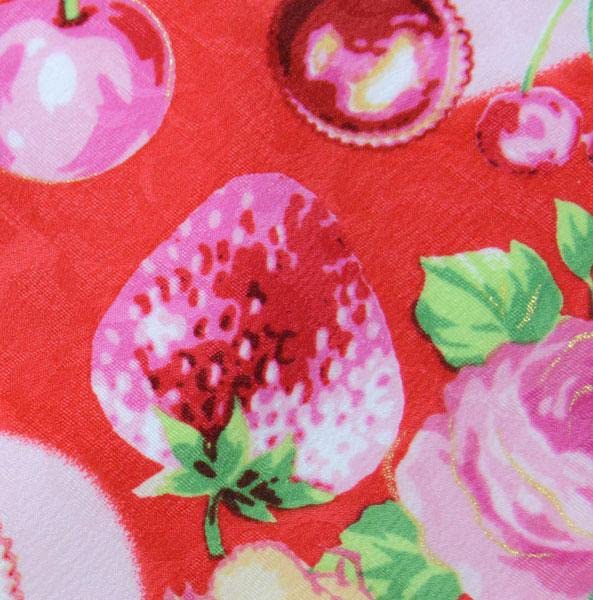 七五三 三歳 女児 被布 着物 フルセット 松田聖子 赤色 NO33882 七五三 女の子 着物 レンタル 3歳 被布 SEIKO 赤シンデレラ城