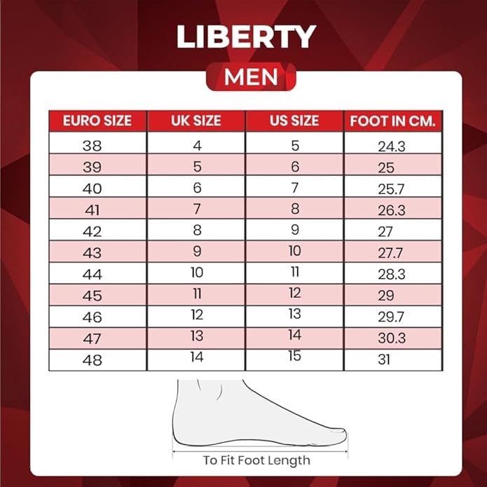 Image of Liberty Leap7x RWM 02 Sports Lacing Running Shoes for Men with EVA Sole| Suitable for Walking Gym and Jogging | Comfortable Outsole | Lightweight Durable and Cushioned Footbed