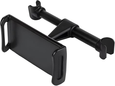 Car Headrest Mount, Universal 360 Rotating Auto Backseat Tablet & Phone Holder, Adjustable Vehicle Headrest Tablet Stand Cradle for 5.3"-10.2" Cellphones and Other DevicesBlack