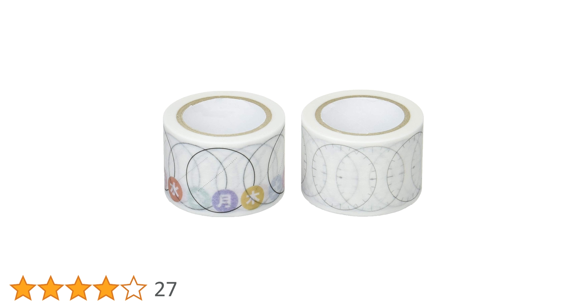 Amazon | WRC マスキングテープ スケジュール用 30mm 2P 日付