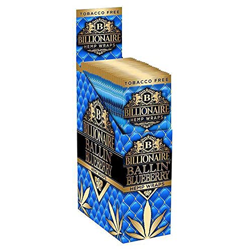Billionaire Hemp Wraps Flavor 25 Packs Per Box 2 Wraps Per Pack - (1 Count) (Blueberry) - Image 5