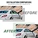 BASIKER Car Door Pillar Posts Trim Compatible with 2012 to 2016 Mercedes CLS Class Black Glossy Window Molding, Strong Toughness PC Material