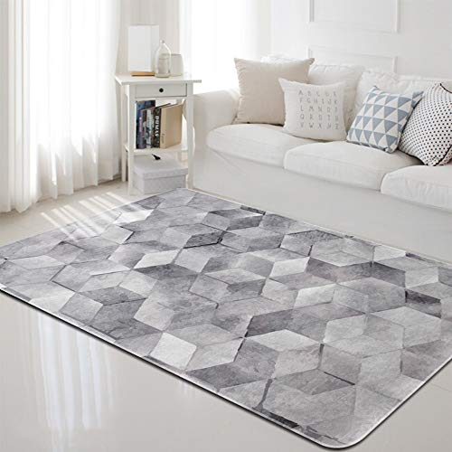Carpettes et tapis de décoration moderne grand format soft touch pour salle de séjour B