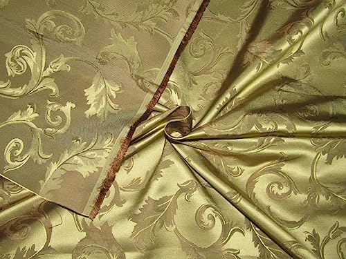 Soie jacquard couleur olive tissu haut de gamme pour robe de soirée de mariage