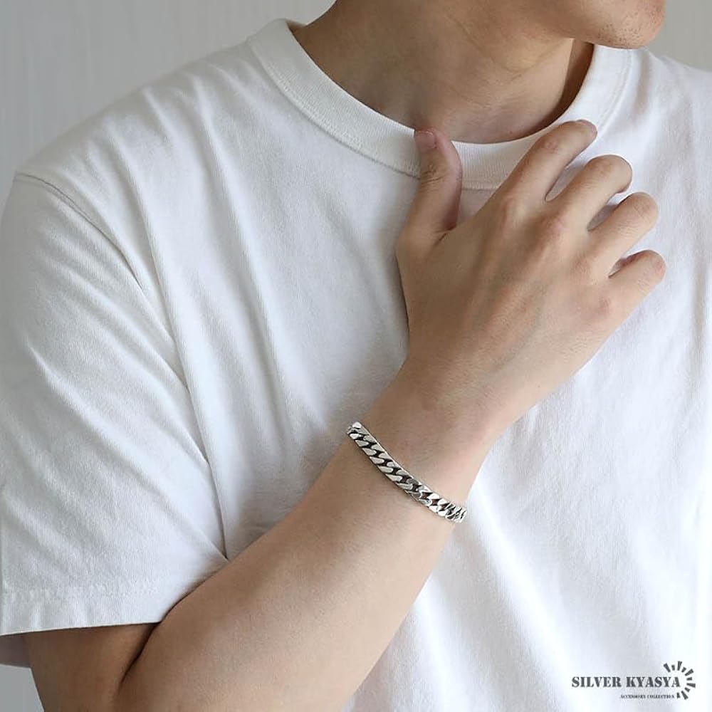 Amazon.co.jp: [silver KYASYA]シルバー925 喜平ブレスレット
