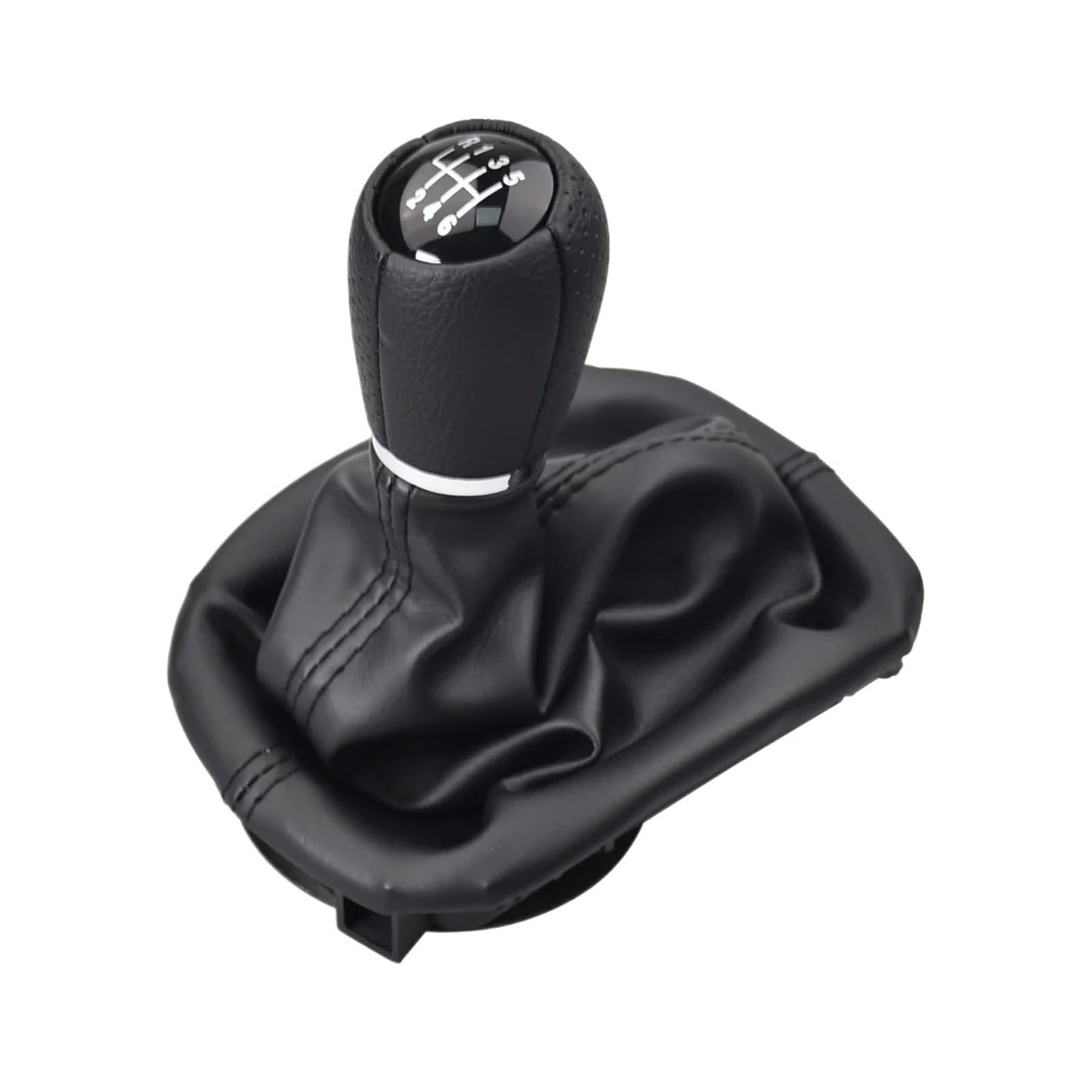 SRVSQTPTVK Car Shift Knob for Seat for Leon 1 MK1 for Toledo II MK2 1998-2005 12mm 5/6 Speed Manual Gear Shift Knob PU Gaiter Boot(6 Speed)