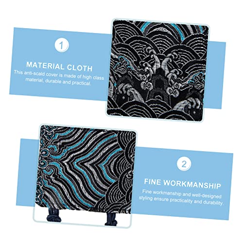 STOBAZA 3 Stück Teekannen-Griff-Handschuhe Mikrowellen-Griffabdeckungen Küchenutensilien-Halter Pfannendeckel-Halter Stofftopf-Halter Bratpfannen-Griff-Ärmel Heißer Griff-Halter – Bild 4