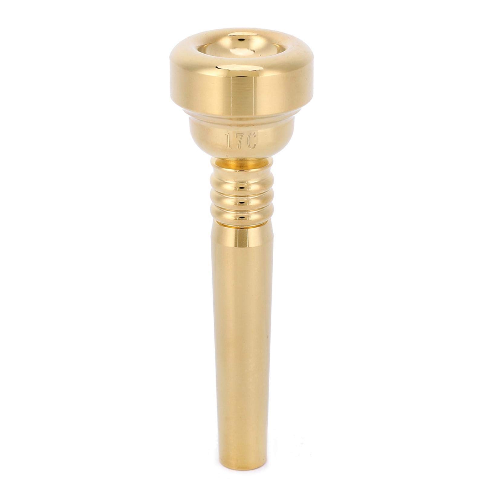 Tomotato Gold Trumpet Mouthpiece Trumpet Mouthpiece 17C Small Metal Musical Instrument Accessories For Beginners Professional Players