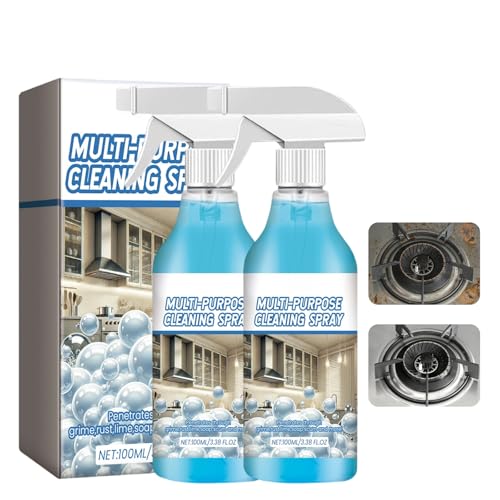 2Pcs Spray Splash Cleaner, 2025 New Multi Purpose Cleaning Spray, Powerful Degreaser Sprays for Kitchen, Splash Sprays All Purpose Cleaner, Easy to Use Grime Remover for Household Cleaning