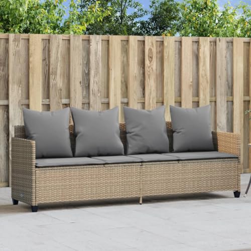 Faroom Loungebett Outdoor mit Liegefunktion,Balkonsofa 3 Sitzer,Gartensofa Polyrattan,Gartenbett,Liegesofa,Relaxliege,Sonnenliege mit Dach Beige Faroom Loungebett Outdoor mit Liegefunktion,Balkonsofa 3 Sitzer,Gartensofa Polyrattan,Gartenbett,Liegesofa,Relaxliege,Sonnenliege mit Dach Beige