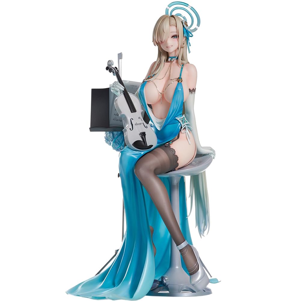 Zhongkaihua Blue Archive Anime Bunny Girl Figure Asuna Ichinose Figure Sitting Position 1/7 PVC Statuette Desktop Ornaments Model 26 cm — image 1