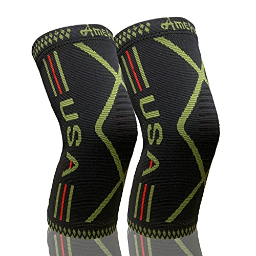 Plus Size Knee Brace Compression Knee Sleeve for Women & Men | Copper Knee Braces for Knee Pain | Support Fit Knee Sleeves Weightlifting Pads for Running Workout Arthritis Relief