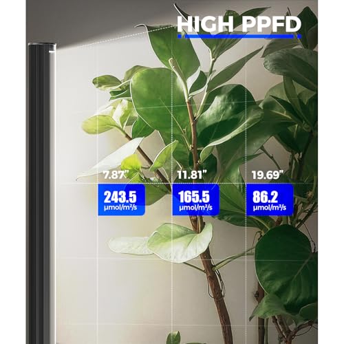 Barrina T1S Standing Grow Light for Indoor Plants with Timer, 65W 5000K High PPFD Full Spectrum, Tera Series Vertical Grow Lights Adjustable Height 5FT-5.6FT, Foot Switch, Non-Glare Design, Black by Barrina - Used condition - Image 2