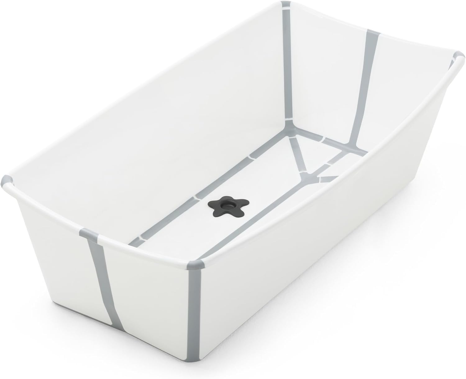 Stokke Flexi Bath X-Large, Ocean Blue faltbare Babybadewanne – leicht, langlebig und einfach zu verstauen – praktisch für zu Hause oder auf Reisen – von 0 bis 6 Jahren