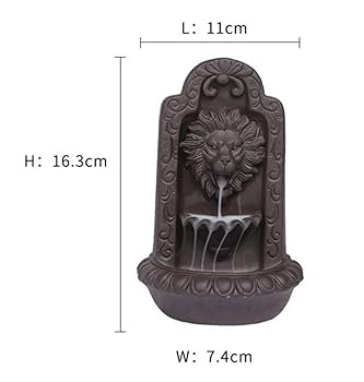 手作りの美しい像逆流香炉、創造的なサンダルウッド逆流香炉