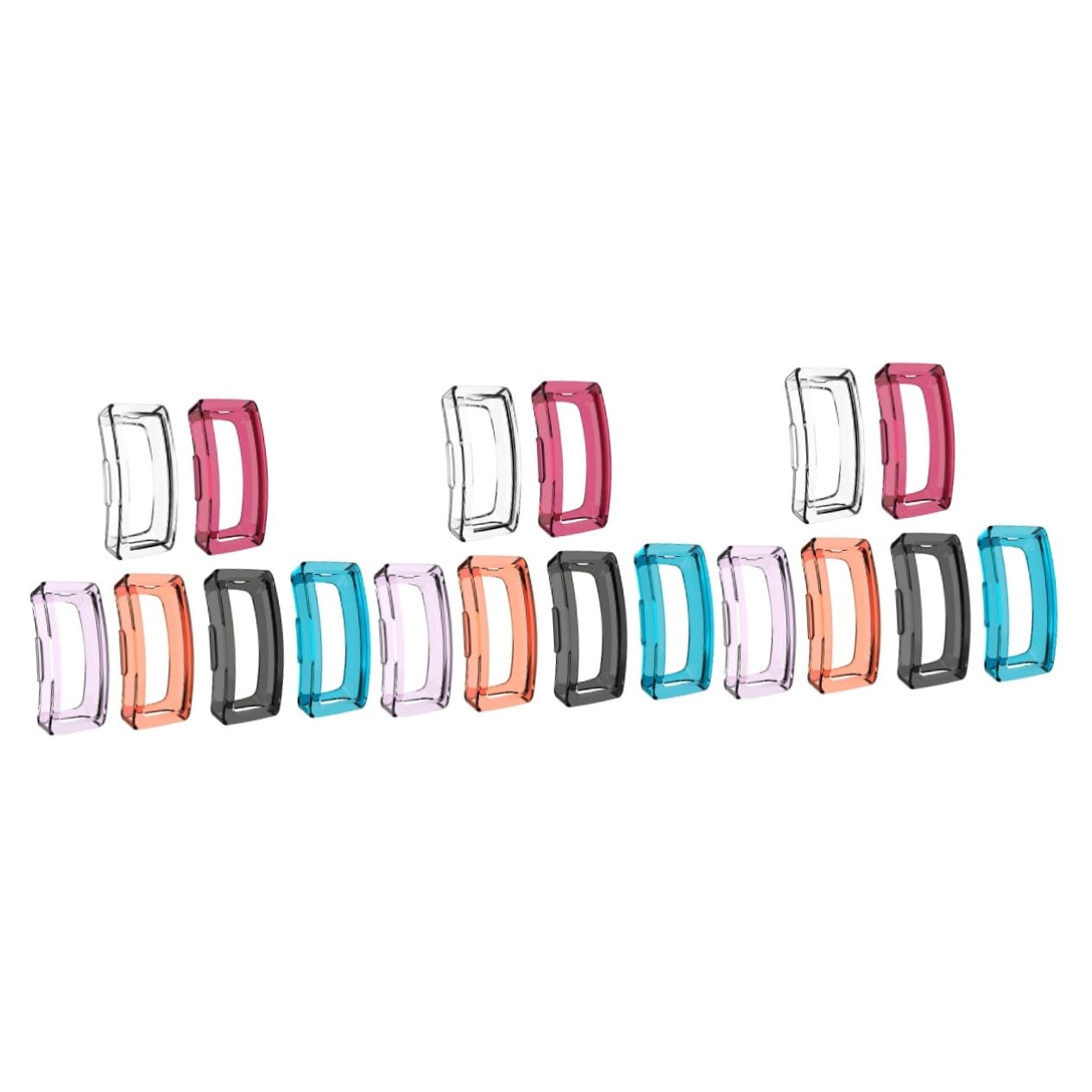 OSALADI 18pièces Coque De Transparent TPU pour Montre Compatible avec Inspire Inspire HR Couleurs par Couleur