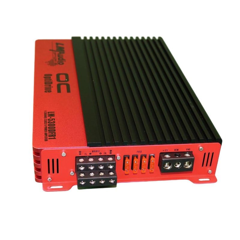 Image of Luna Morena LM-5300.4 Car Audio Amp 4 Channel Bridgeable Full Range Class D Amplifier 5300 Watts with Dual Switchable Crossovers