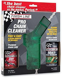 Finish Line Shop Quality Bicycle Chain Cleaner Kit with Lube and Degreaser