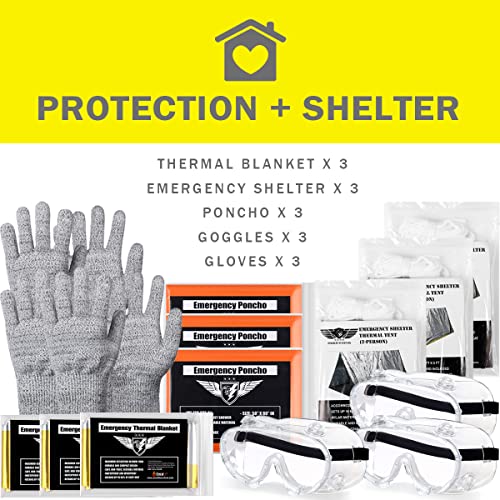 Everlit EKP 72 Hours 3 Day Earthquake Emergency Kit Bugout Go Bag Emergency Kit Survival Kit Backpack thumb #3