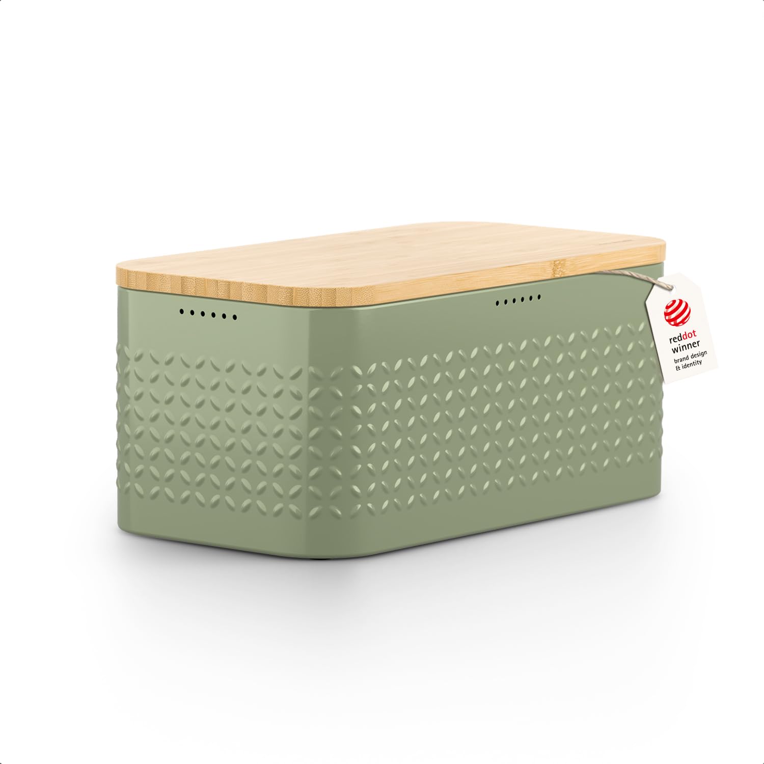 LARS NYSØM Bread Box for Kitchen Countertop - Stainless Steel Bread Storage