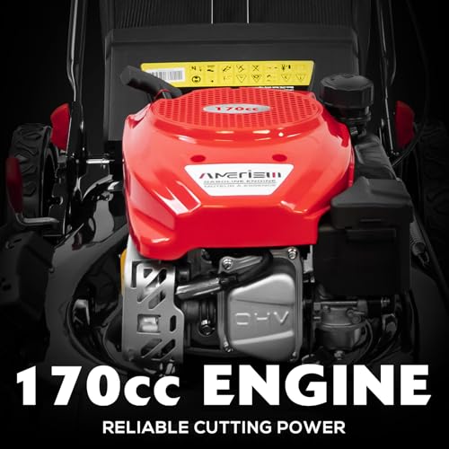 Image of AMERISUN Self Propelled Gas Lawn Mower, 21 inch with 170cc 4-Cycle OHV Engine 3-in-1 RWD Self-Propelled Lawn Mower (AV8621S1)