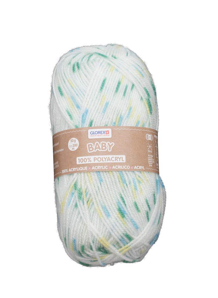 Lana Glorex Per Neonati - Gomitolo 50g, 200m, 100% Acrilico Rosa/rosso A Pois - Foto 9