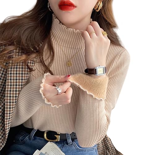 [TeMibery Lyric] セーター レディース ニット リブ ハーフネック 長袖 春 秋 冬 着痩せトップス プルオーバー 柔らかい 秋服 カジュアル おしゃれ ゆったり 秋物 オフィス 暖かい 可愛い 大きいサイズ きれいめ 無地 通勤 韓国のサムネイル