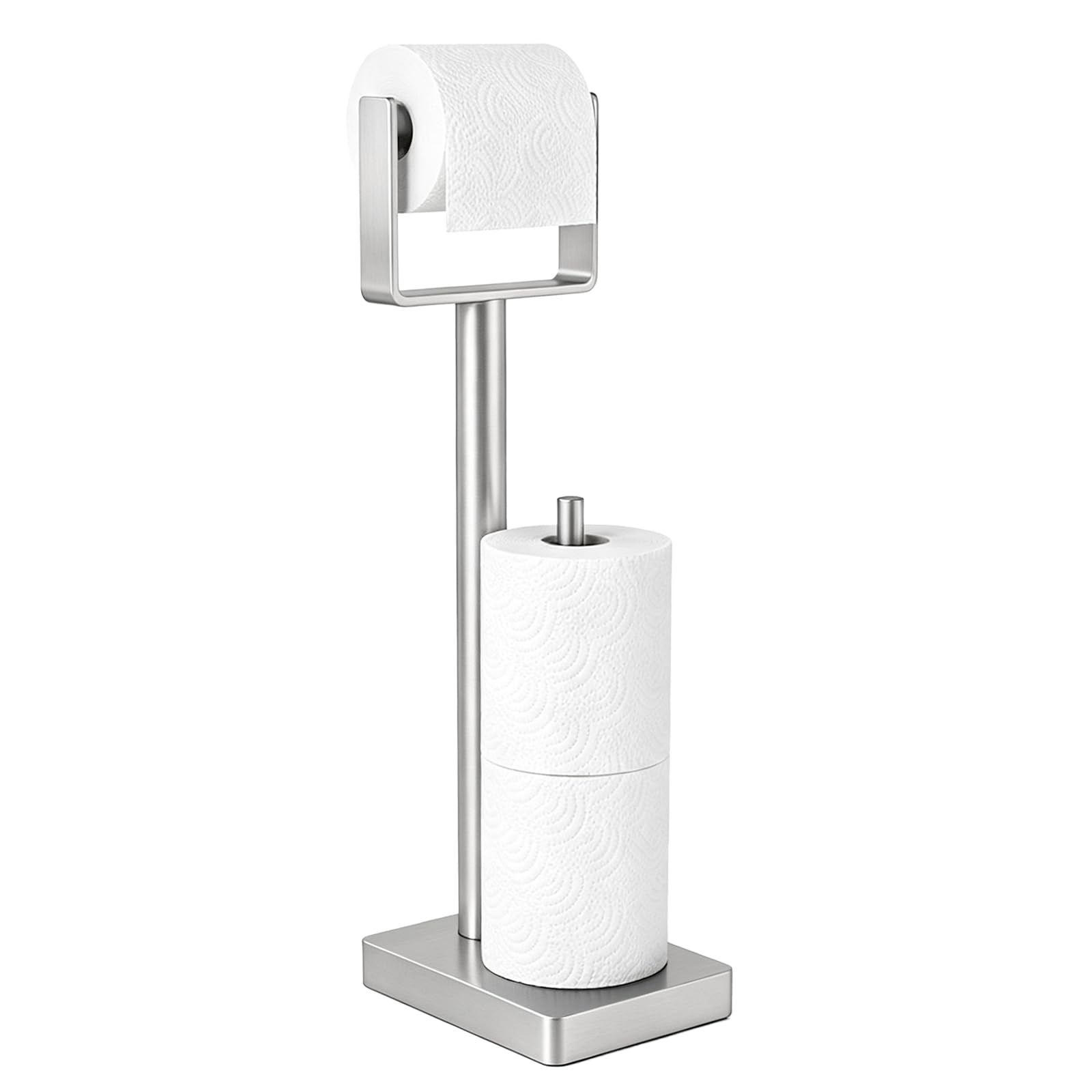 YUMORE Toilet Paper Holder Stand with Weighted Base, Matte Black — Amazon image 9