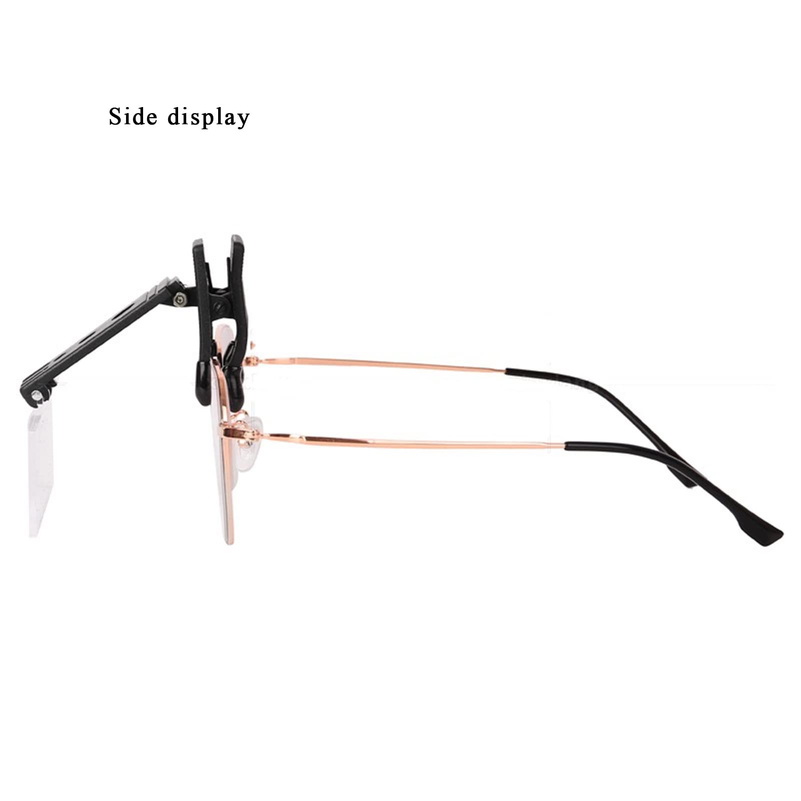 10X 15X 20X 25X Lunettes à double lentille de bijoutier Réparation loupe avec loupe avec 2 DEL (Noir