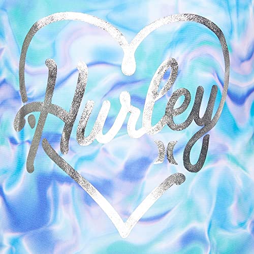 Hurley Girls' Tankini Swimsuit Set (As1, Numeric, Numeric_5, Regular, Little Girls, Blue Tie Dye, 5/6) #TOP2