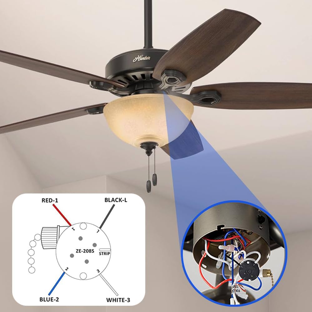 A.Y　29 Breezary Weatherproof Plug in Hook Mount 52-in Color