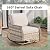 MELLCOM 4 Pieces Outdoor Patio Furniture Set with Swivel Chairs, All Weather Rattan Wicker Patio Conversation Set with 3-Seater Sofa, Coffee Table for Patio, Balcony, Porch, Deck