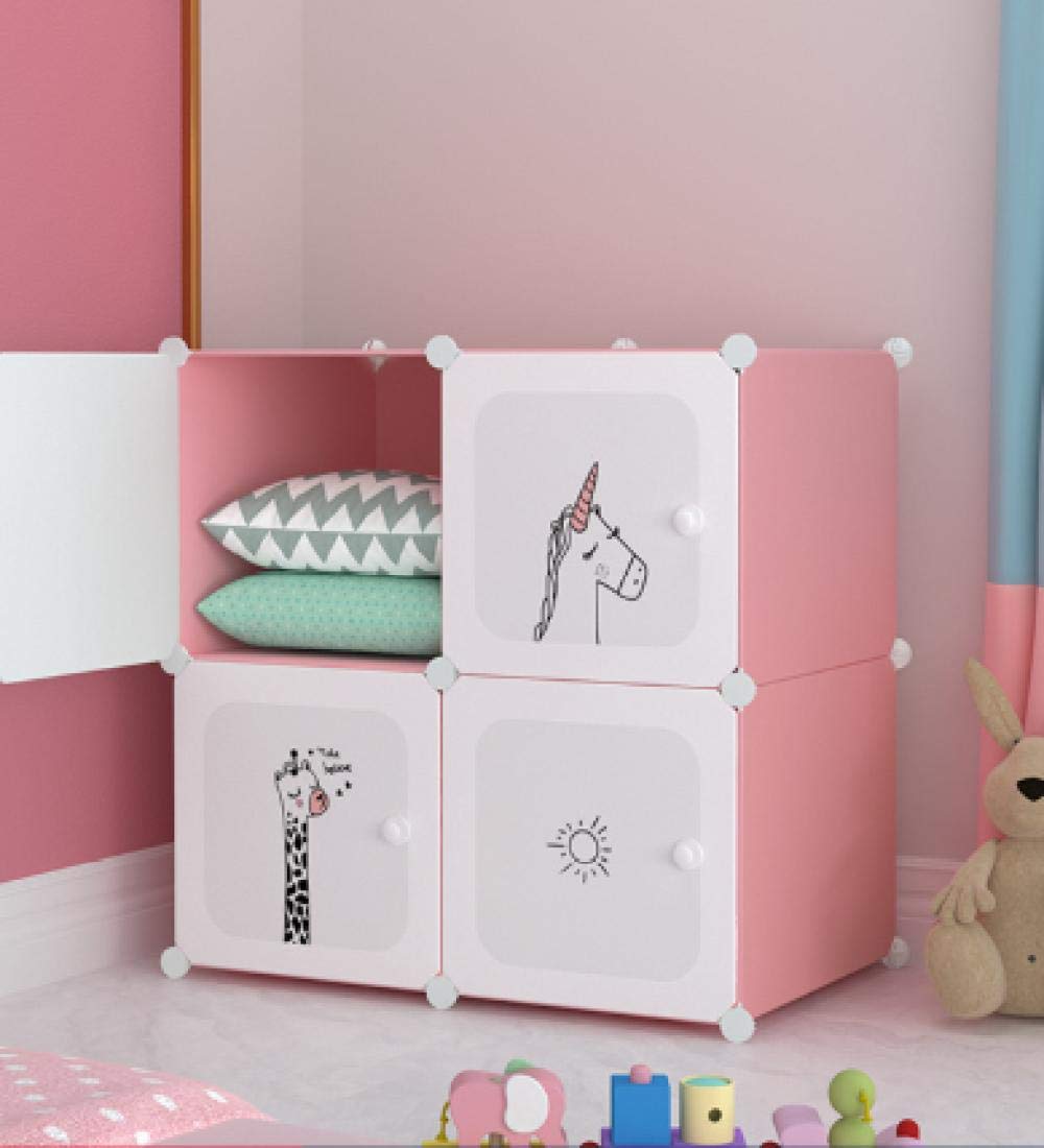 Armario de almacenamiento para bebés ideal para organizar el dormitorio de bebé rosa