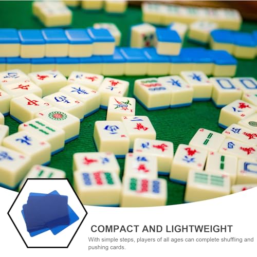 Bandeja automática para mezclar fichas de Mahjong, 14x19 cm miniatura 3