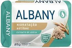 Flora - Sabonete Albany 85Gr Branco Antibacteriano