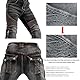QIYUANT Herren Motorradhose Motorrad Reiten Schutzhose Denim Jeans Reißfester Stretch Vintage Jeanshose mit Abnehmbar Rüstung Knie-Hüftpolster (Schwarz, XL)