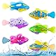 WDKXCN 6 Stück Roboter Fisch, Elektronische Fisch mit Leuchtende, Robo Fische für Kinder, Schwimmender Fisch Badewanne Spielzeug Elektrisch, Fisch Spielzeug für Kinder Badewanne Robo Fish