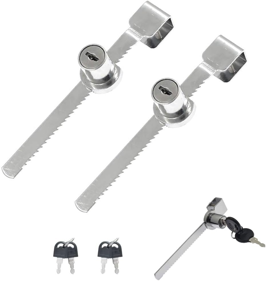 Sliding Glass Door Ratchet Lock,Locks for Glass Display Case with