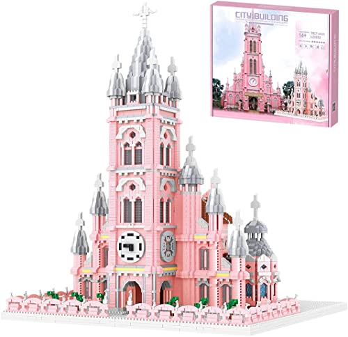 Kirche Architecture Modular Building Haus Bausatz, 7017 Teilen Modular Haus Modellbausatz Bausteine, , Weltberühmtes Gebäude Collection Bausteine Kompatibel mit Lego Architecture Cover
