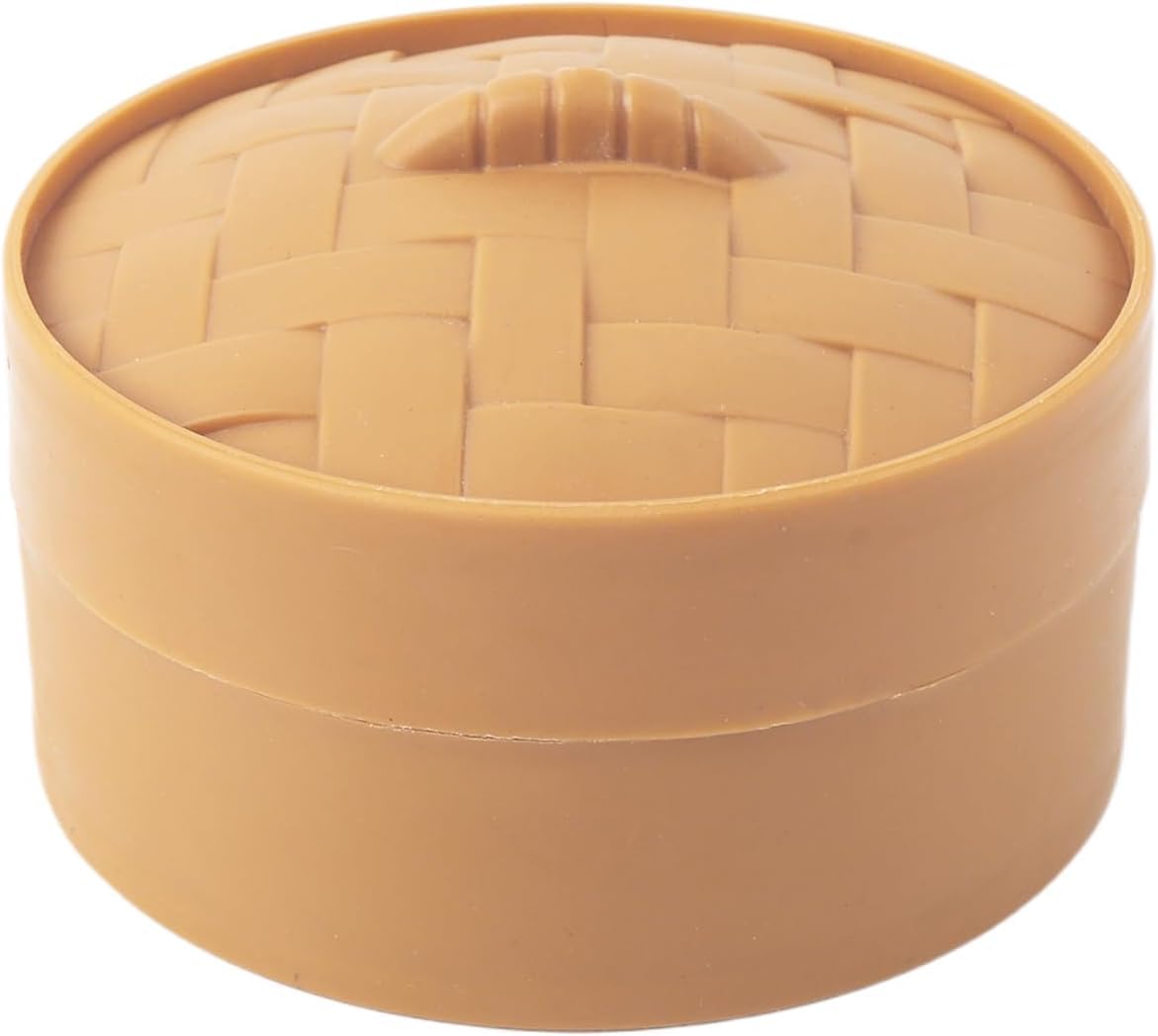 Gold Glitter Round-Eye Bao Bun Squishy Toy