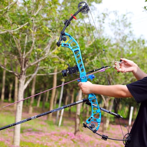 limaity 12pcs Archery Carbon Arrows 400/500/600/700/800/900/1000 Spine with True Feather Shooting Arrow Archery Practice Hunting Arrow for Recurve Bow Compound Bow Longbow (blue, 400spine) - Image 6