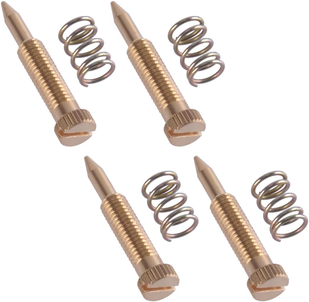 Car Parts 4pcs Mixture Screw & Spring Fit for Ford 2100 2150 4300 4350 Holley 1bbl Carburetor