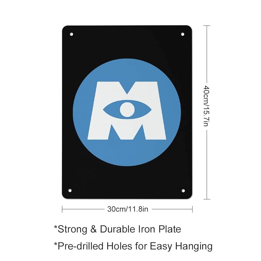 ブルマァク ウルトラファミリー8点詰め合わせ用　ブリキ看板 Amazon.co.jp: モンスターズ・インク40x30cmールブリキ看板