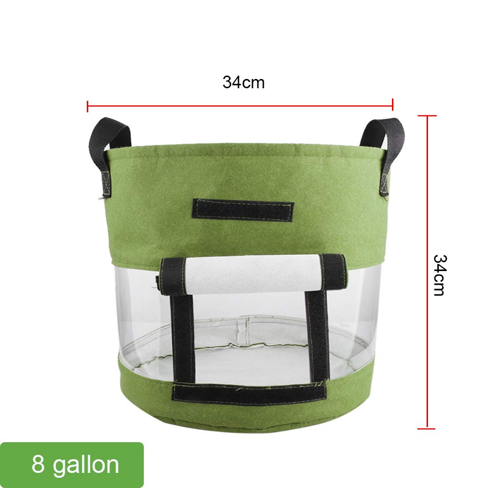 Pack 4 Bolsas De Cultivo Para Patatas Y Verduras - Tela No Tejida, 11 Litros, Con Asas, Reutilizable Para Huerto En Balcón O Jardín