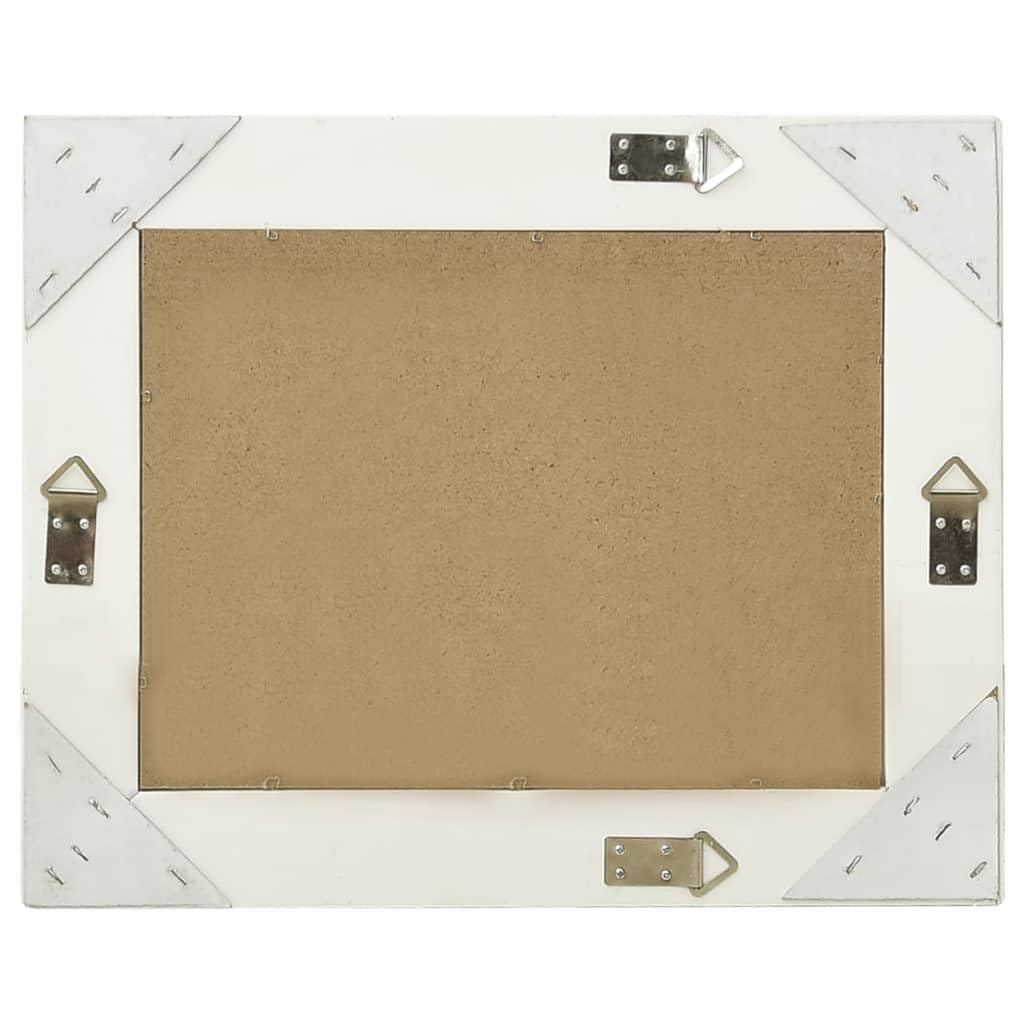vidaXL Espejo de Pared Estilo Barroco Blanco 50x40 cm