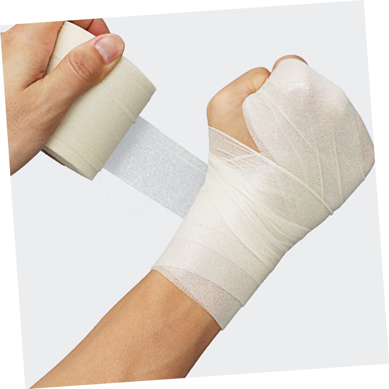 MOLUCKFU 5 Rolls Sports Tape Sponge Film Waterproof Kinesiology Prevention Moleskin Athletic Wrap Reusable Sports Tapes Foam Roll