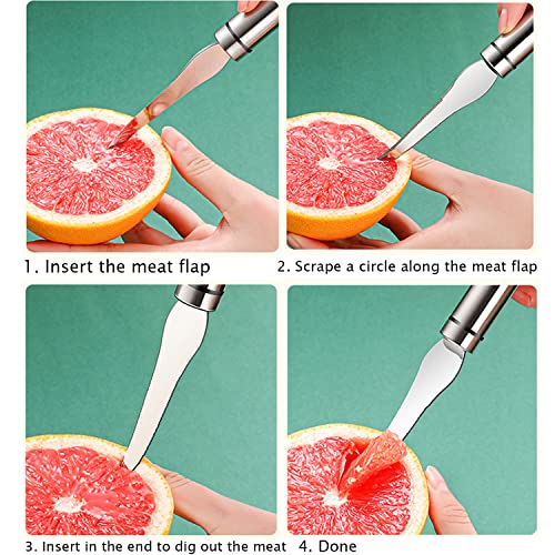 Lmstdhyp Stainless Steel Grapefruit Knife,Serrated Stainless Steel Blade Grapefruit Knife For Grapefruit And Oranges,Fruit Tool #TOP1