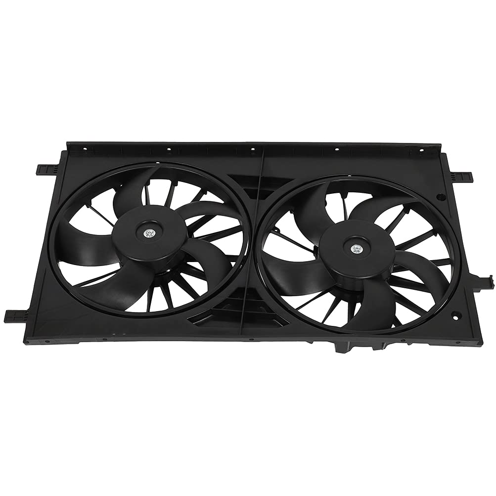 ANAPRT 621570 Dual Radiator Condenser Cooling Fan Fit for 2011-2014 for Chrysler 200 2007-2010 for Chrysler for Sebring 2008-2014 for Dodge for Avenger 2007-2012 for Dodge for Caliber