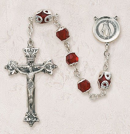 Swarovski Sterling Silver Rosary